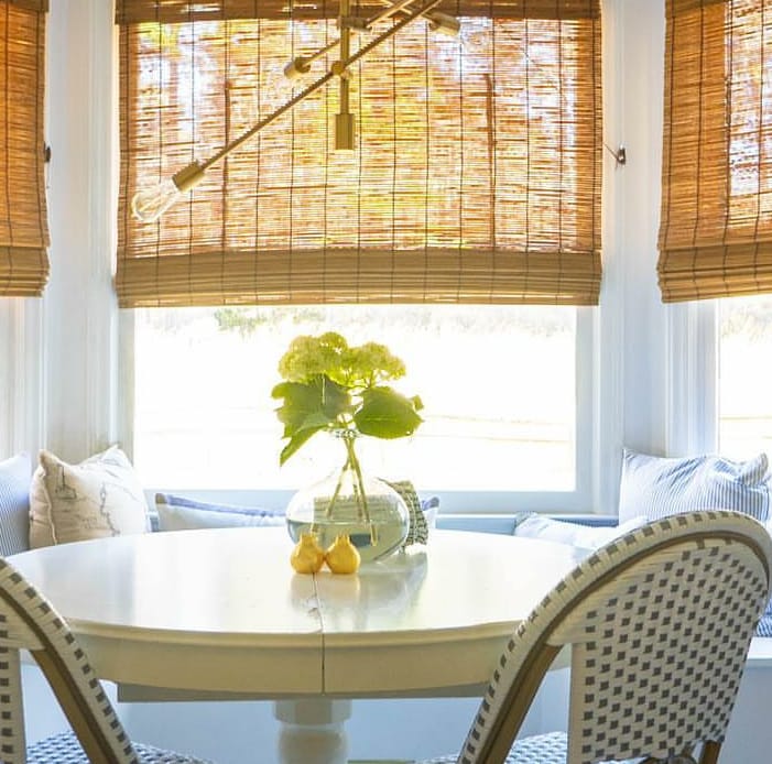 Woven Bamboo Roman Shades